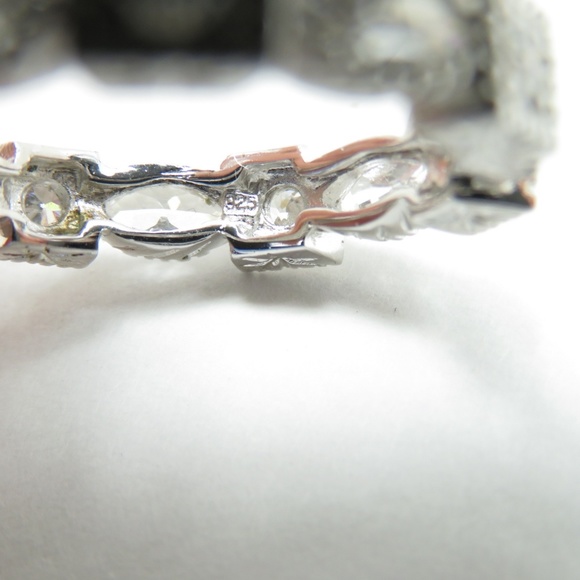 925 Silver CZ Diamond Ring - Picture 4 of 5